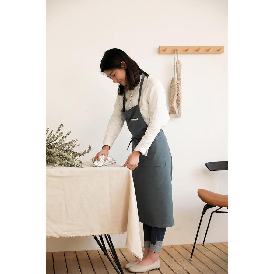 リネンエプロン リネン レディース メンズ シンプル ナチュラル 北欧