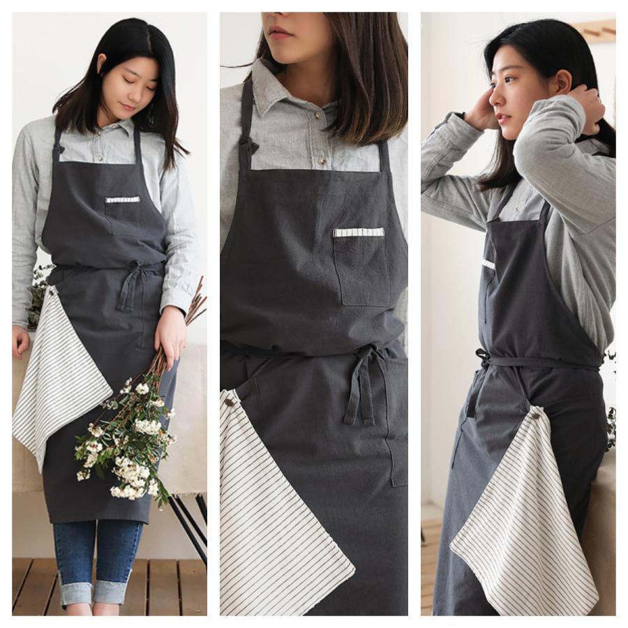 リネンエプロン リネン レディース メンズ シンプル ナチュラル 北欧