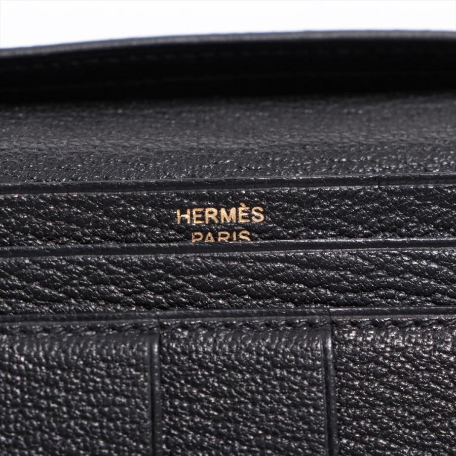 HERMES エルメス ベアンスフレ シェブルミゾル 財布 ブラック ゴールド金具 C:2018年｜smile8｜12