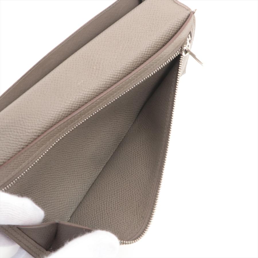 エルメス HERMES ベアンスフレ エプソン エトゥープ シルバー金具 エルメス ベアンスフレ エトゥープ ヴォーエプソン シルバー金具