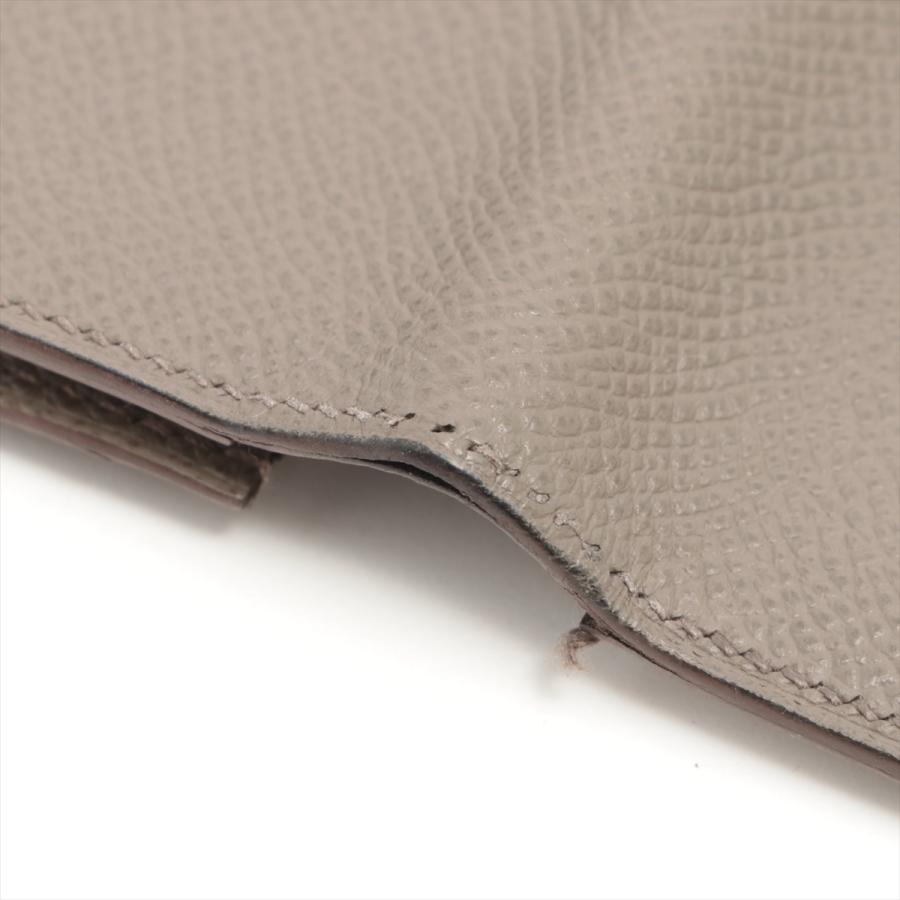 エルメス HERMES ベアンスフレ エプソン エトゥープ シルバー金具 エルメス ベアンスフレ エトゥープ ヴォーエプソン シルバー金具