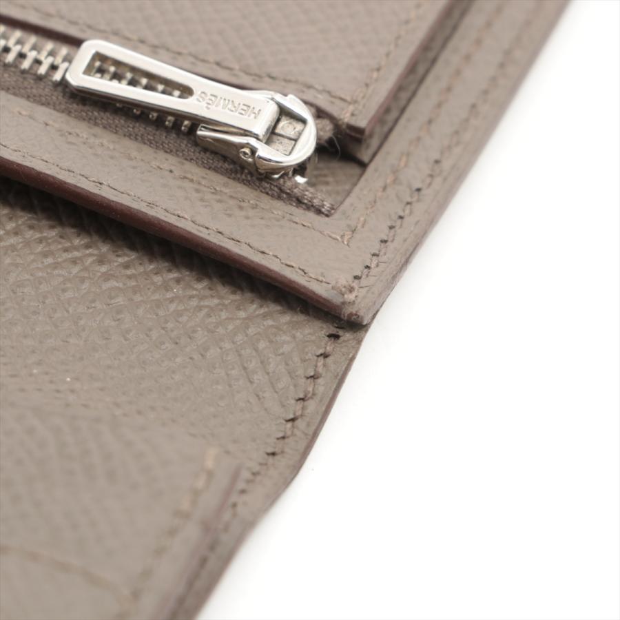 エルメス HERMES ベアンスフレ エプソン エトゥープ シルバー金具 エルメス ベアンスフレ エトゥープ ヴォーエプソン シルバー金具