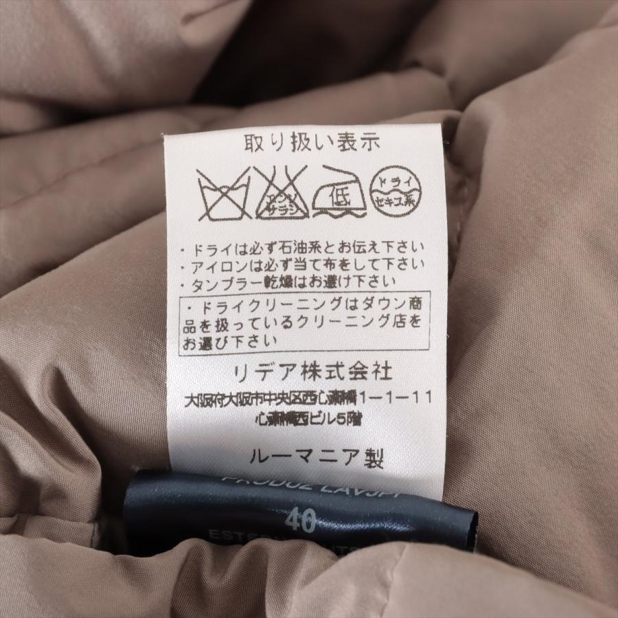 HERNO ヘルノ ポリエステル×ナイロン ダウンジャケット 40 ベージュ PRODUZ LAVJPI_6