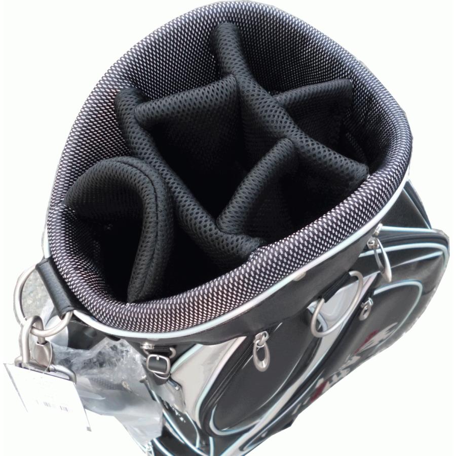 ゴルフ キャディーバッグ スカルデザイン フード付9インチキャディー