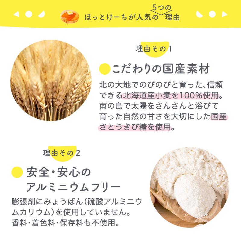 【公式】100g×5袋 ホットケーキミックス パンケーキミックス ほっとけーち 保存料・着色料・香料不使用 アルミフリー 国産素材 離乳食 9ヶ月頃〜｜smileand｜06