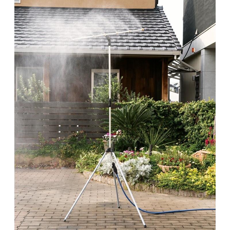 ミストdeクールシャワー スタンドビッグ ミストシャワー 屋外用 熱中症 散水機 ガーデニング 送料無料 101531スマイルキューブ