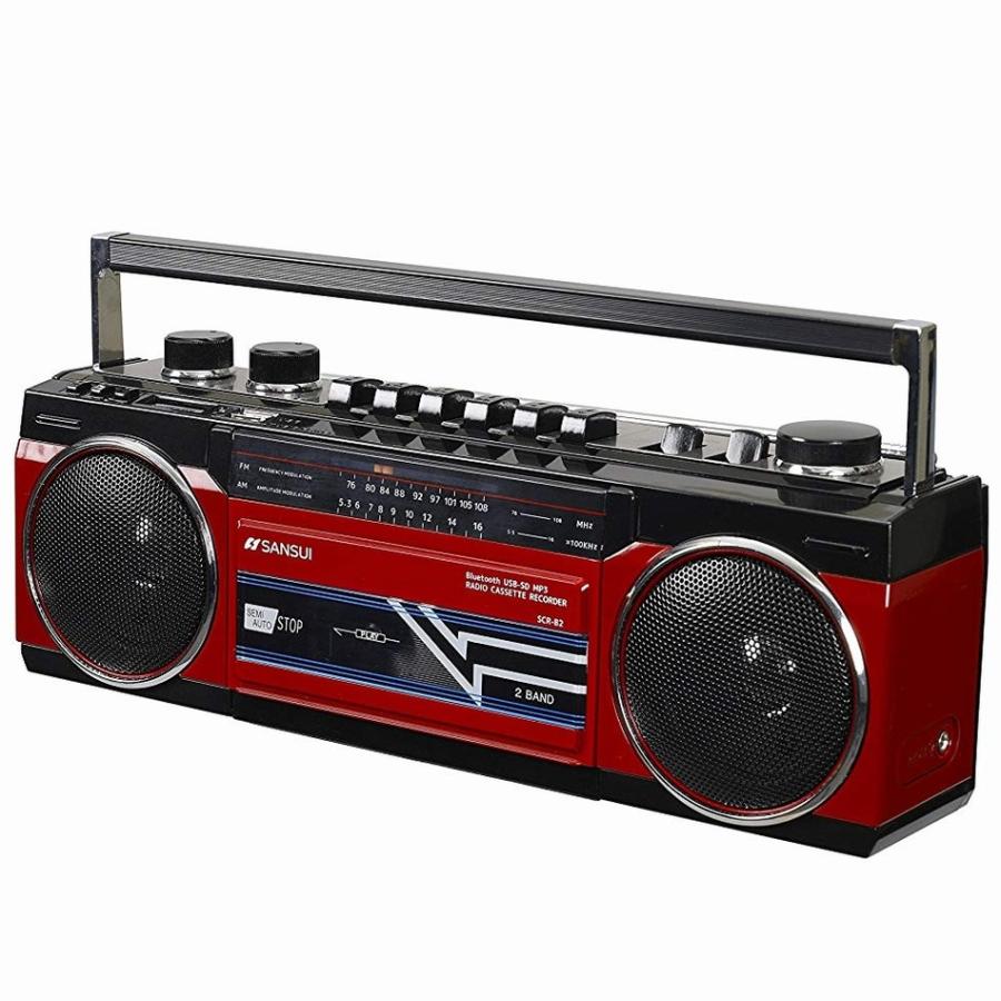 SANSUI Bluetooth搭載ラジカセ USB/SDカードのMP3再生対応 SCR SANSUI Bluetooth搭載ラジカセ USB/SDカードのMP3再生対応 SCR