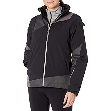 Spyder Women's Lynk 3-in-1 Jacket, Medium, Black/Weld Crosshatch/Weld