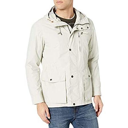 Cole Haan メンズ ウォッシュド 軽量 フード付きジャケット US サイズ: XX-Large カラー: ベージュ