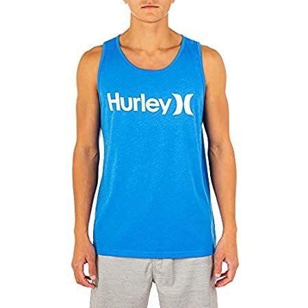 Hurley メンズ One and Only グラフィックタンクトップ US サイズ: Medium カラー: ブルー