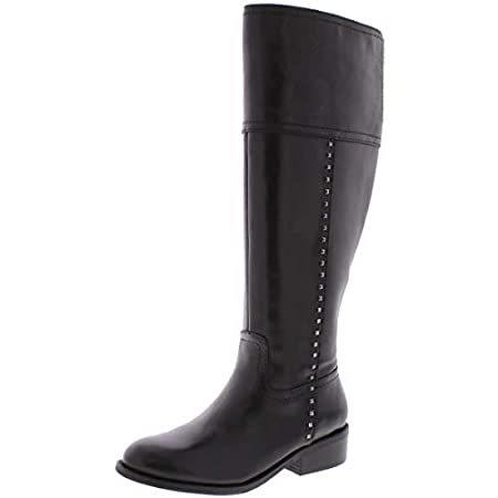 Marc Fisher Womens Galaya Leather Closed Toe Knee High， Black Leather， Size