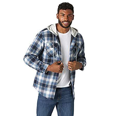 (ラングラー) Wrangler オーセンティクス メンズ 長袖キルトライン フランネルジャケット フード付き US サイズ: Medium カラー:
