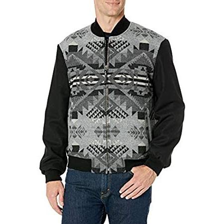 Pendleton Men's Zip Gorge Jacket, Grey Journey West, LG