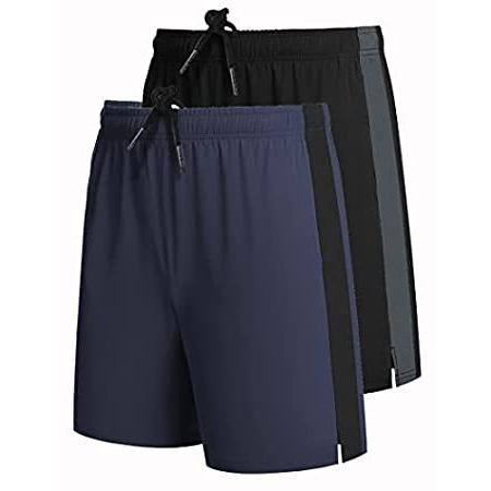 COOFANDY Men's 2 Pack Gym Workout Shorts Quick Dry Training Bodybuilding Ru