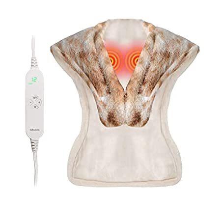 Heating Pad with Massager for Shoulders, in Massage Heating Pad for Bac