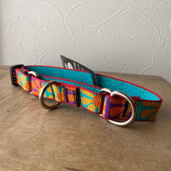 ハーフチョークカラー Mサイズ・クレイジーデイジー柄 36〜50cm LUPINE ルパイン アメリカ製 Crazy Daisy