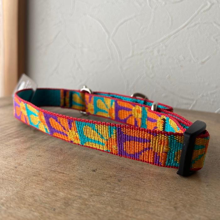 ハーフチョークカラー【クレイジーデイジー柄】Sサイズ（25〜35cm） LUPINE ルパイン 379CSスマイルドッグ愛犬グッズ専門店