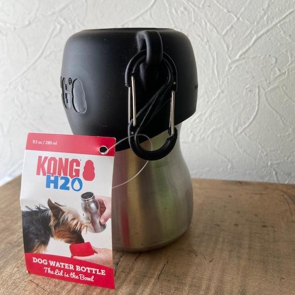 KONG「ブラック」【容量280ml】 H2Oステンレス ウォーターボトル・小 KONG H2O Stainless Steel Water Bottle 280 ml kong280b