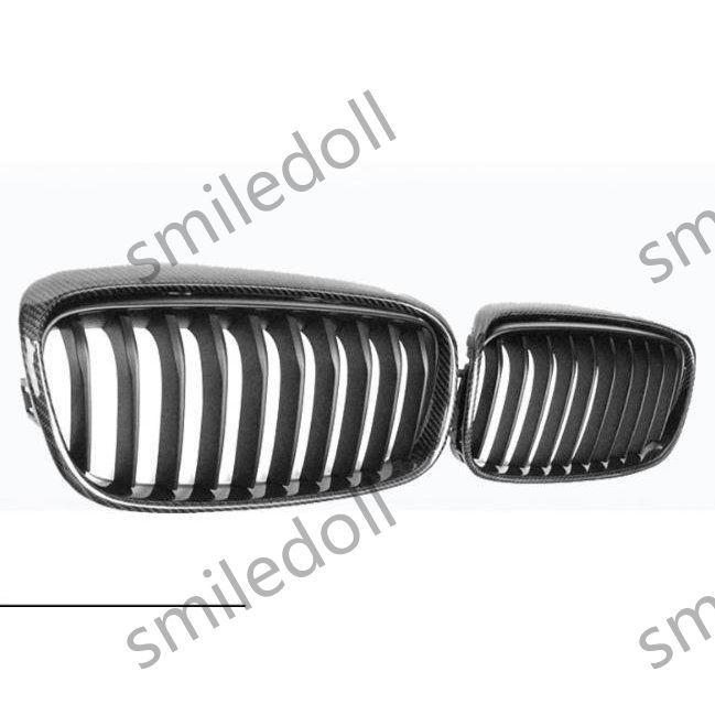 BMW 2シリーズ GT F45 F46 2014-2017 シンブルフィン リアルカーボン グロス黒 グリル フロント パーツ 外装