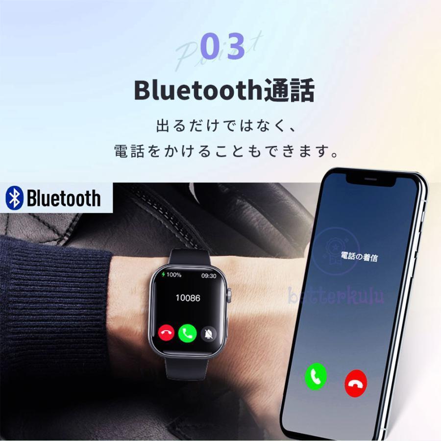 スマートウォッチ 日本製センサー 血糖値 血圧測定 心拍数 血中酸素 通話機能 睡眠監測 体温 SOS機能 健康管理 生理周期 運動モード 天気予報 敬老の日 ギフトの画像