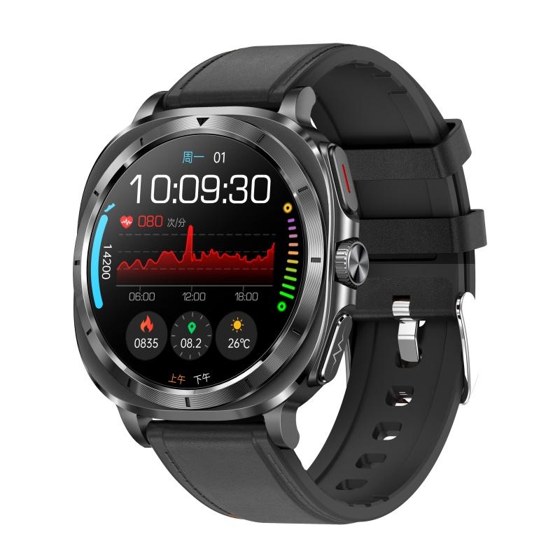 スマートウォッチ 日本製センサー 通話機能 血糖 心電図 血圧 心拍数 SOS 24時間健康管理 血中酸素 運動モード 体温 睡眠 メッセージ マイクロ健康診断 NFCの画像