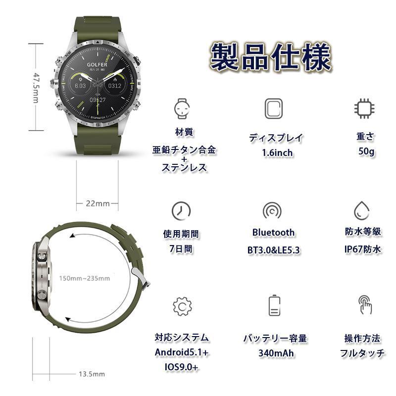 スマートウォッチ 日本製センサー 軍用規格 Bluetooth5.3通話 2025最新 心拍数 血中酸素 睡眠管理 スポーツウォッチ 歩数計 メンズレディース プレゼントの画像