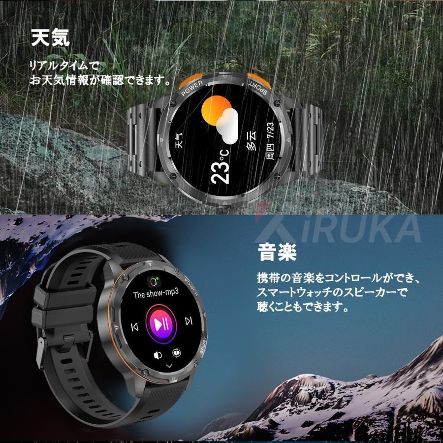 スマートウォッチ 日本製センサー 軍用規格 通話機能 心拍数 睡眠モニタリング 運動 着信通知 24時間健康管理 LINE 防水 iphone アンドロイド対応 2025 ギフトの画像