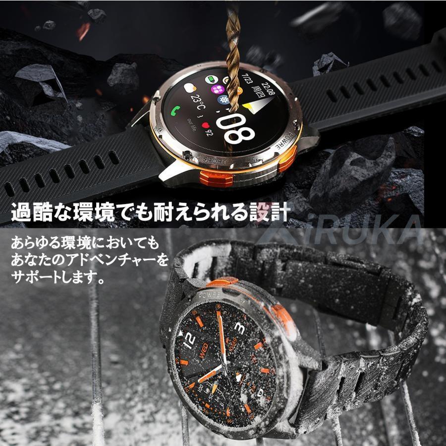 スマートウォッチ 日本製センサー 軍用規格 通話機能 心拍数 睡眠モニタリング 運動 着信通知 24時間健康管理 LINE 防水 iphone アンドロイド対応 2025 ギフトの画像