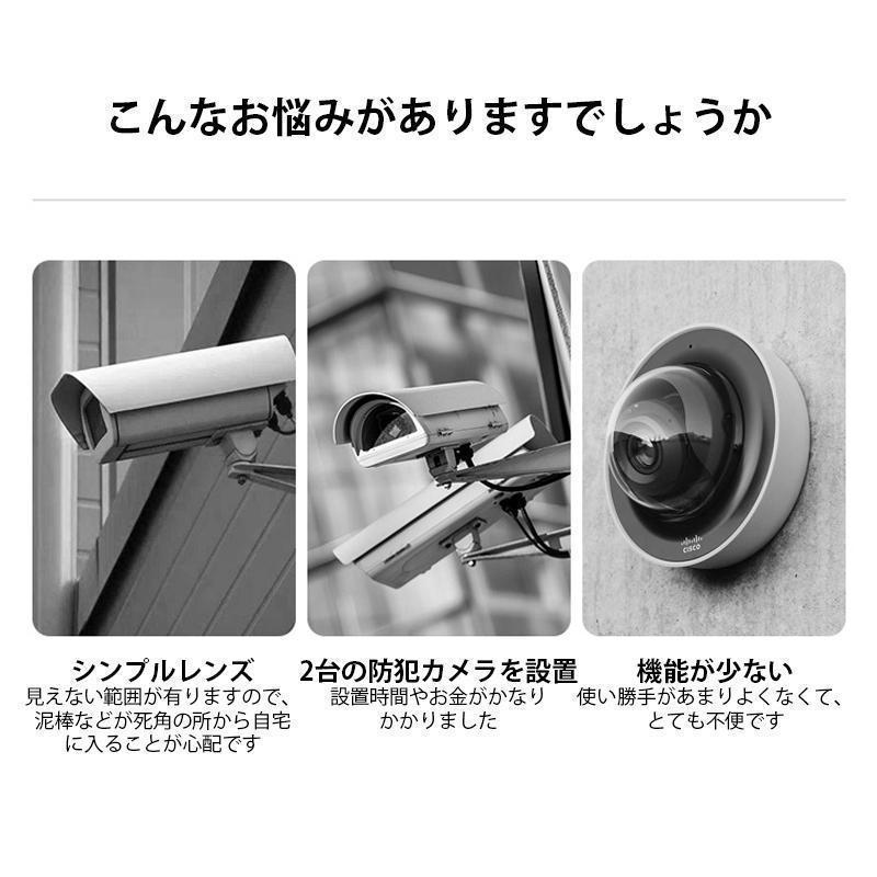 防犯カメラ 屋外 家庭用 デュアルレンズ デュアル画面 ワイヤレス