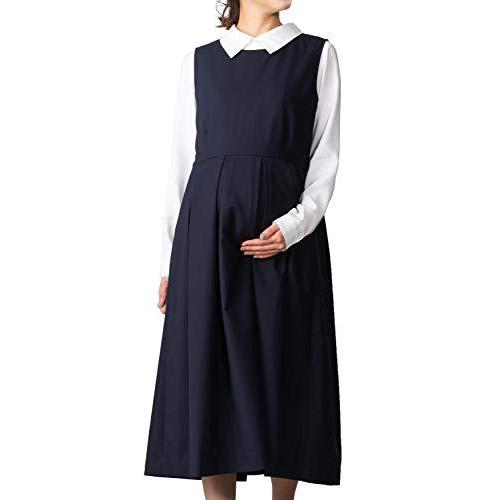 輝く高品質な Sweet Mommy マタニティ 授乳服 事務服 ワンピース ノースリーブ Aタイプ タックフレア ネイビー M 超歓迎 Habitat Jeunes Normandie Fr