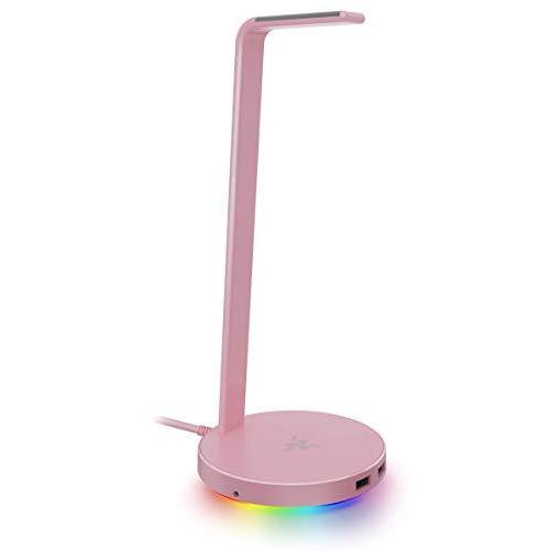 サイズ交換ｏｋ Pink Quartz Chroma V2 Station Base Razer ヘッドホンスタンド 日本正規代理 Rgb対応 2ポート Usbハブ 滑り止めベース付き Usbハブ