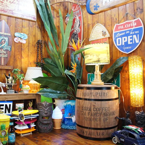 コナコーヒー木樽(茶) Lサイズ☆樽☆ハワイ 雑貨☆ハワイアン