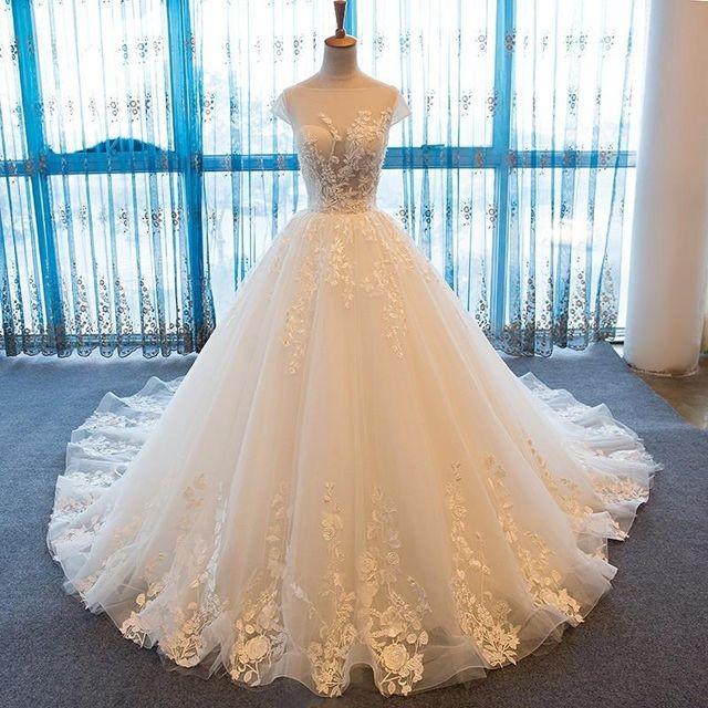 ウェディングドレス プリンセスライン ボートネック セクシー ボールガウン トレーン コルセット 二次会 大きいサイズ ポイント消化 Ceres Store 通販 Yahoo ショッピング