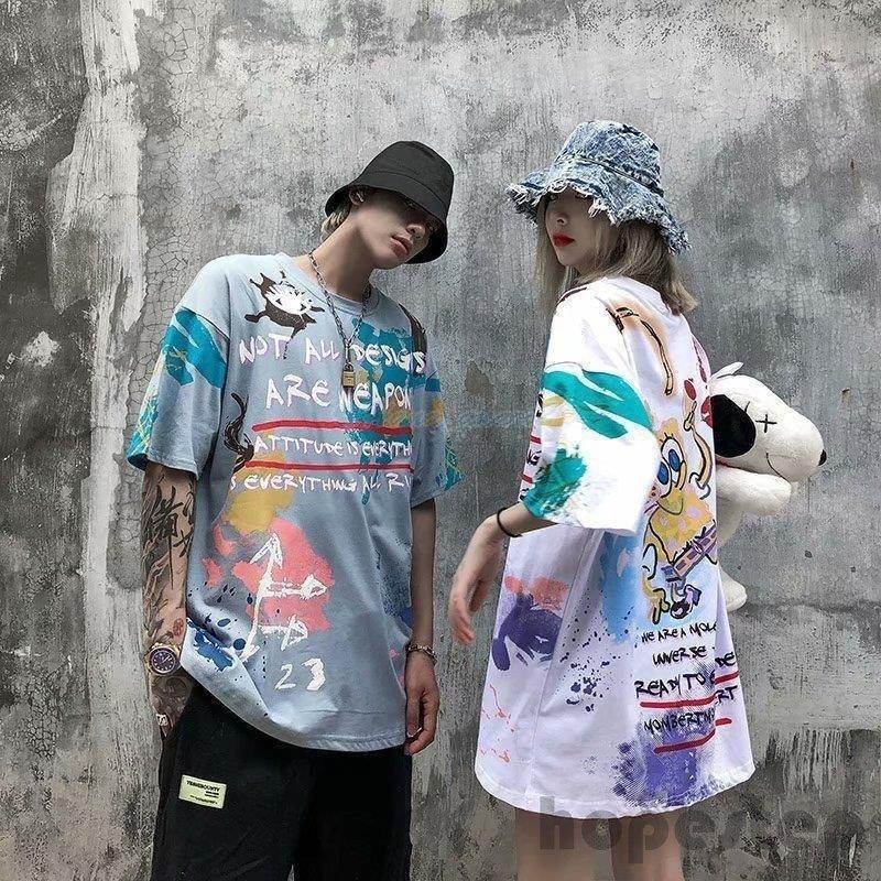 Tシャツ メンズ レディース タイダイ柄 半袖 夏 トップス ゆるい 韓国ファッション 原宿系 ヒップホップ ダンス カジュアル ストリート風 個性的 Hs Ceres Store 通販 Yahoo ショッピング