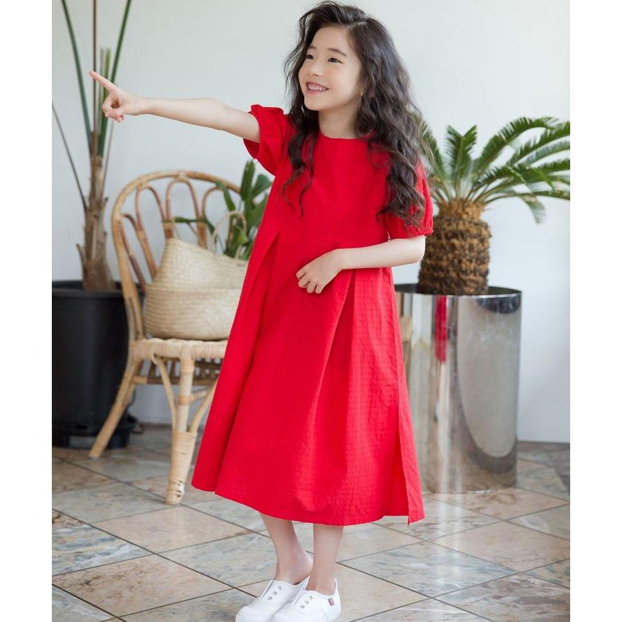 子供服 ワンピース 長袖 秋 女の子 韓国子供服 おしゃれ 半袖 ロングワンピース キッズ 赤 無地 Pre303 Ceres Store 通販 Yahoo ショッピング