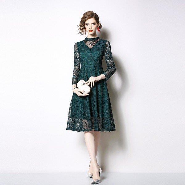 パーティードレス 安い 可愛い 結婚式ワンピース レースドレスワンピース お呼ばれ フォーマル 緑 代30代40代 Sd2118c7 Ceres Store 通販 Yahoo ショッピング