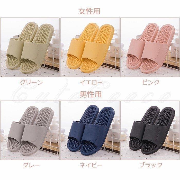 348円 超美品 健康サンダル レディース メンズ スリッパサンダル 足つぼ健康 無地 滑り