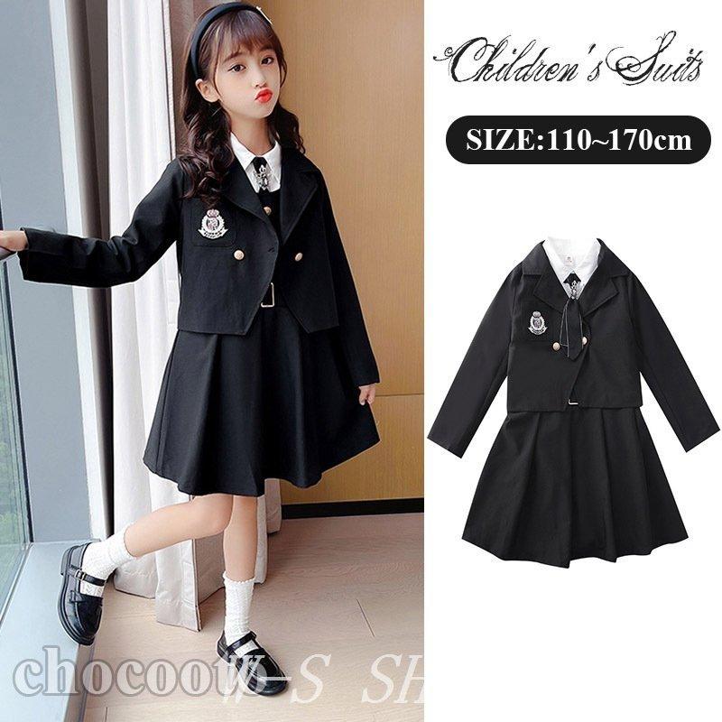 入学式子供服女3点セット女の子卒園式小学生令和4年年長新一年生制服スカート長袖受験面接フォーマルキッズ発表会結婚式ワンピースゆったり スーツ ブレザー リアル Www Ageti Fr