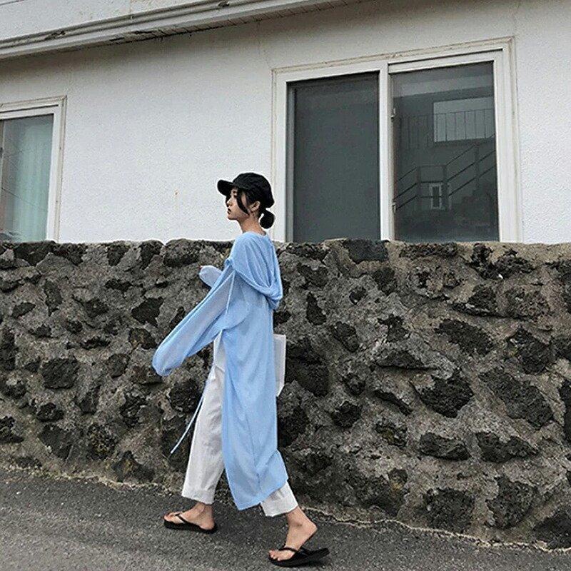 あすつく カーディガン ボレロ 着るだけuv対策 程よい透け感で美肌に魅せる カーディガン ロングカーディガン 薄手 夏 フード付き Free 無地 ミディアム丈 長袖 Uv対策 アクリル フェミニン きれいめ カジュアル 上品 デート 女子会 ママコーデ Www Threeriversofs Com