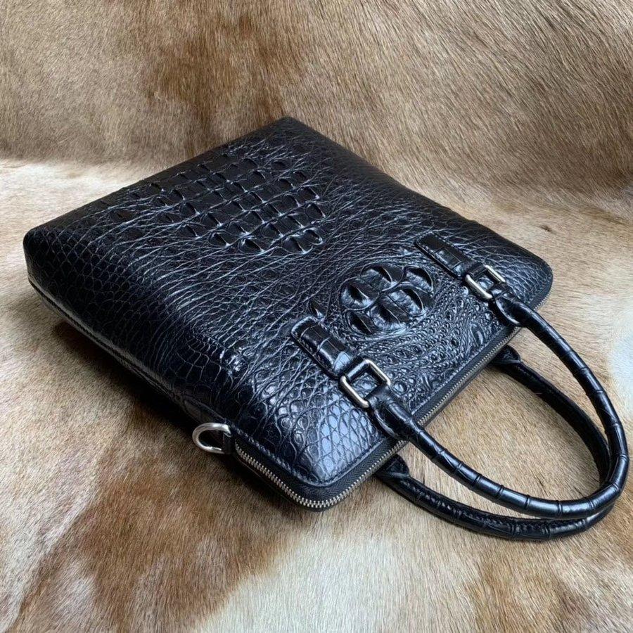 超安い品質 最高級本革保証 ダチョウ革 オーストリッチ リアルレザー クロコダイル 本革 鰐革 ワニ革 通勤バッグ ブリーフケース ビジネスバッグ メンズ 出張 就活 通勤 ビジネスリュック カラー ダチョウ革 Michiganestateplanning Com