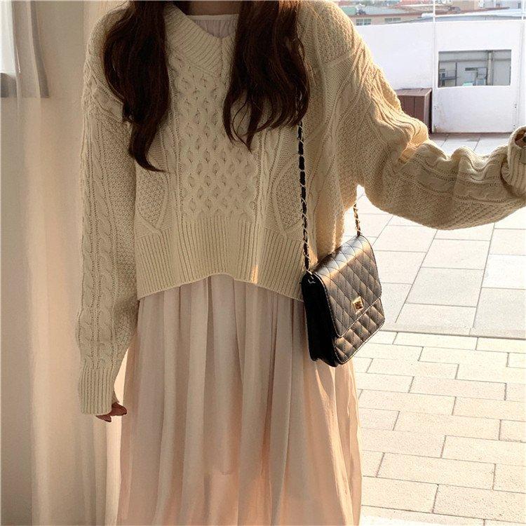 新しいブランド ポロシャツ バックレースアップケーブルニット バックレースアップケーブルニット Www Threeriversofs Com