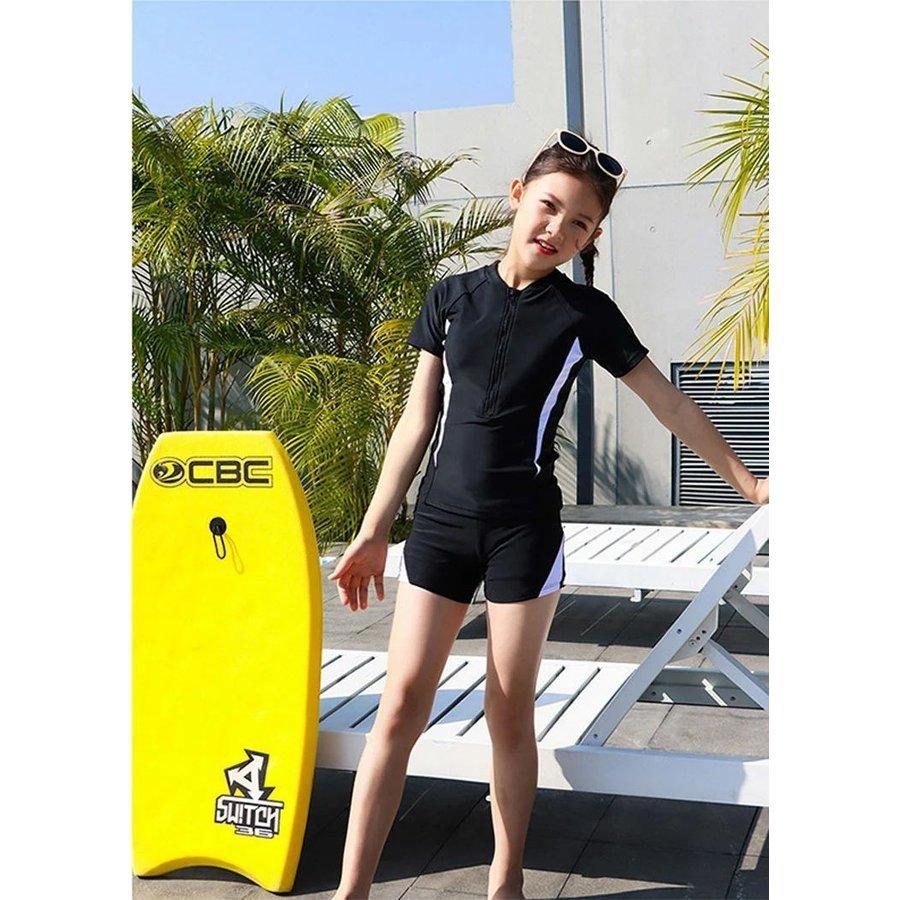 あす楽 子供 ジュニア 水着 女の子 ジュニア 高校生 小学生 中学生 スクール水着 セパレート 水着 キッズ 水着 女児 子供 水着 半袖 ショートパンツ Pf2 Smilehunterfourth 通販 Yahoo ショッピング