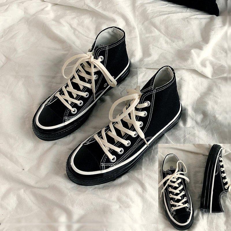 コンバースタイプ ハイカット スニーカー Sneaker 黒 白 メンズ Men S レディース レディス おしゃれ 人気 Pf Smilehunterfourth 通販 Yahoo ショッピング