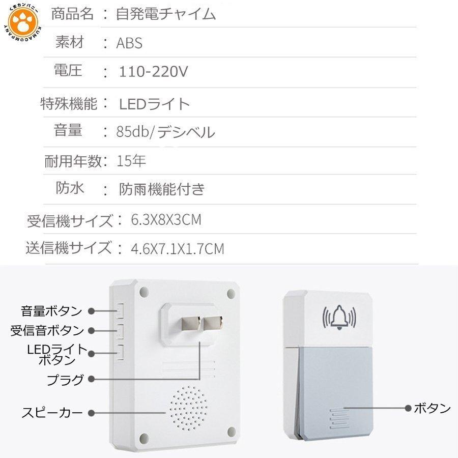 チャイム ワイヤレス 自発電 ワイヤレスインターフォン 呼び出しチャイムセット Pse認証済み ドアフォン ドアチャイム ドアベル ドアホン コードレス チャイム Pa407 Smilehunterfourth 通販 Yahoo ショッピング