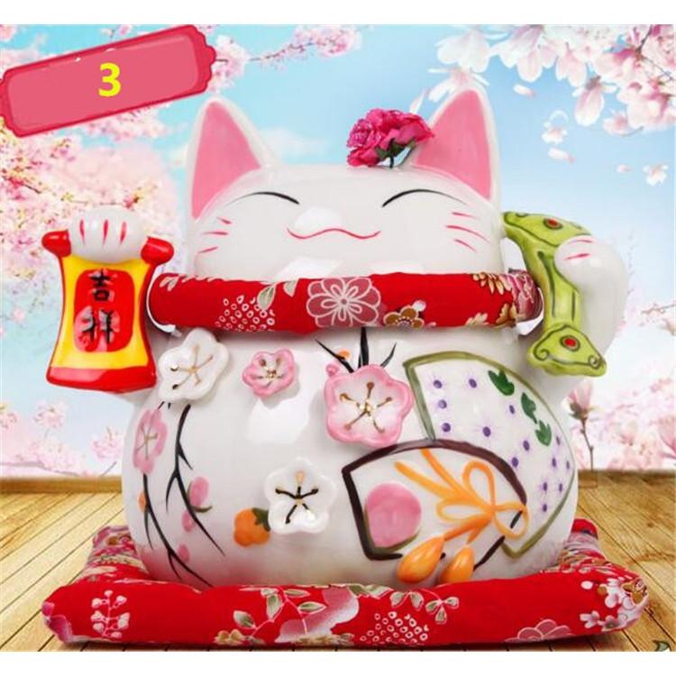 大人気陶磁器 招き猫インテリア 置物 飾り物 縁起物 貯金箱クッション贈り ５種類 Erbsppyryu オブジェ 置き物 Www Elghoniemy Com