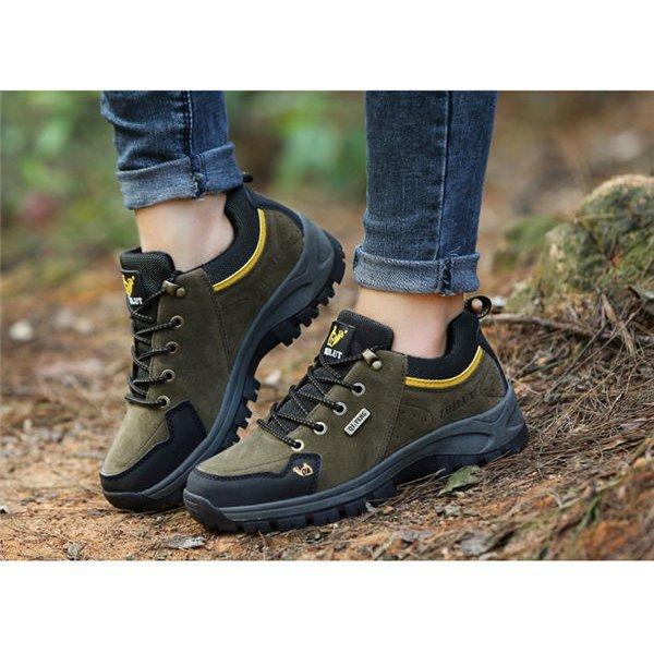 メンズ トレッキングシューズ 登山靴 紐靴 靴 スポーティー 防滑ソール アウトドア 疲れない 軽登山 遠足 ハイキング 春夏 送料無料 Pe869 Smilehunterfourth 通販 Yahoo ショッピング