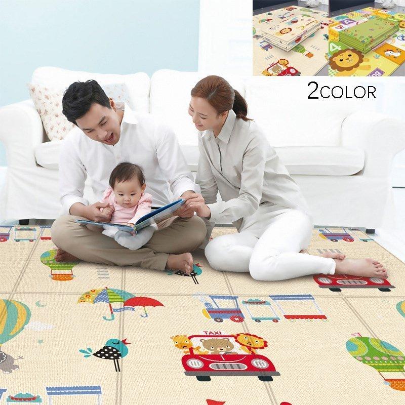 ベビープレイマット おしゃれ 赤ちゃん 折り畳み式 ベビーマット クッション性 衝撃緩和 Ldpe素材 滑り止め 両面使用 ベビー用品 Pcf60 Smilehunterfourth 通販 Yahoo ショッピング