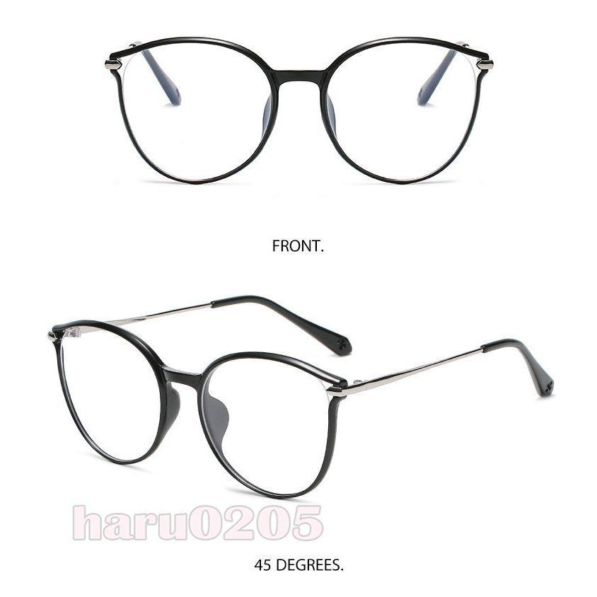 メガネ 伊達メガネ 度なし ブルーライトカット 女性用 男性 クpcメガネ 軽量 リア 透明 眼鏡 黒 金 紫外線 Uvカット メタル めがねフレーム 透明 ケース付き 高品質の人気