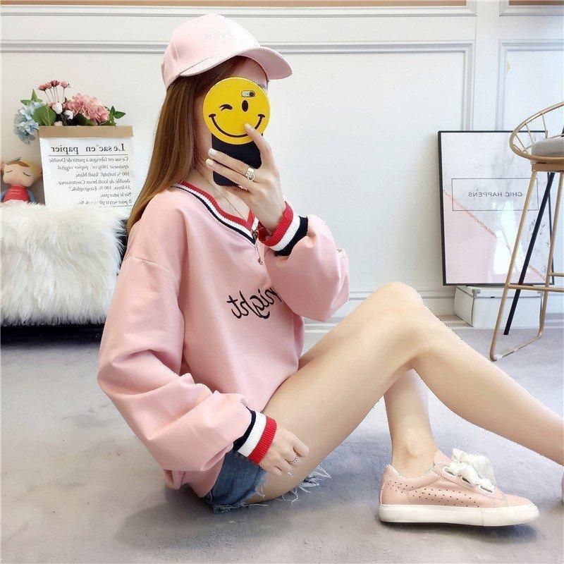 トップス レディース冬 秋冬 カットソー 長袖 シャツ トレーナー 中学生 高校生 女子 私服 学生 ティーンズファッション 韓国 流行 かわいい Pb7 Smilehunterfourth 通販 Yahoo ショッピング