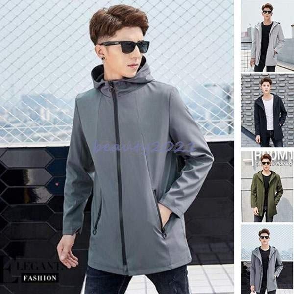 人気 フードジャケット アウトドアウェア マウンテンパーカー ロング丈 メンズ ジャケット ウィンドブレーカー 撥水 防風 きれいめ マウンパ パーカー サイズ 2xl Sustentec Com Br